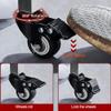 Mop and Broom Holder, Stainless Steel Cleaning Cart Organizer view 4