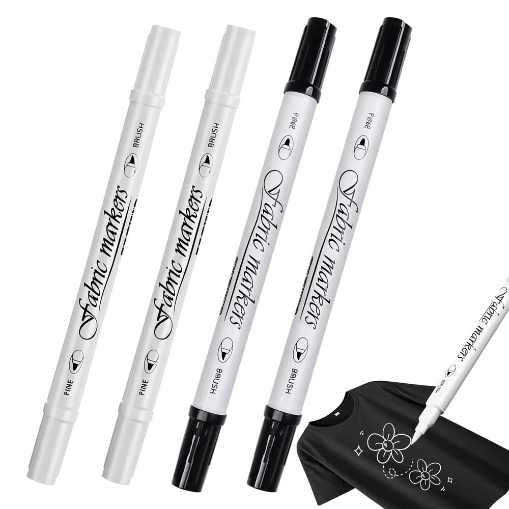 LUMIREX 4-Pack Washable Fabric Markers