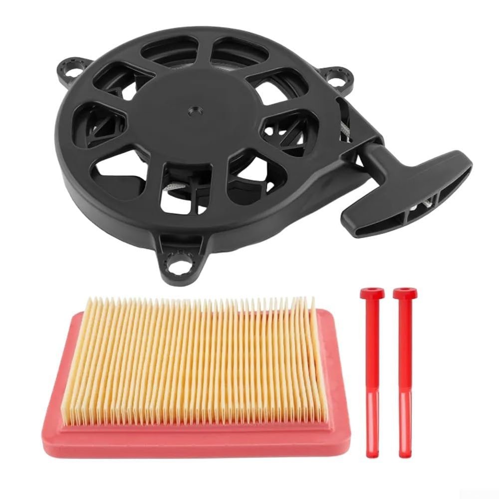 Recoil Starter Kit for Honda GCV170/GCV200 HRN216 HRX217K6 Series Engines with Pull Plate, Fuel Filter 16952-Z8B-000 and Air Filter 17211-Z8B-901