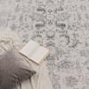 Paco Home Vintage Runner Rug for Hallway, Washable & Non-Slip, Easy-Care Modern Retro Boho Design, Silver, 80 x 300 cm view 2
