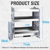 Pull-Down Cabinet Organizer, Retractable Shelf for Kitchen Storage, Space-Saving, 20 kg Capacity view 2