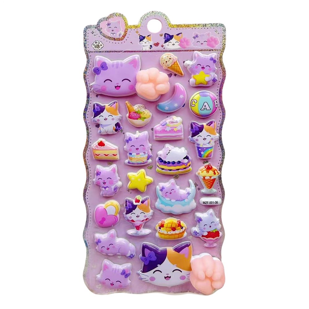 3D Stickers for Kids - Cute Animal Designs