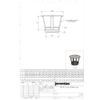 Jeremias DW-ECO 2.0 Stainless Steel Rain Cap, 600 mm view 2