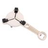 Adjustable 4-in-1 Can and Lid Opener with Non-Slip Stainless Steel Gear, Khaki view 1