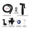 Bidet Handheld Sprayer Set for Toilet, SUS304 Stainless Steel, G1/2, Black view 2