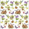20 Easter Napkins with Bunny, Butterfly & Tit on Spring Meadow | 33x33 cm Paper Napkins view 1