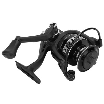 Portable Metal Spinning Fishing Reel, Durable Smooth Line Casting for Sea, Rock and Float Fishing, PA66, Zinc Alloy Gear Plate (LS5000 Silver Black)