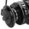 Portable Metal Spinning Fishing Reel, Durable Smooth Line Casting for Sea, Rock and Float Fishing, PA66, Zinc Alloy Gear Plate (LS5000 Silver Black) view 3