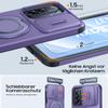 AOUIA Case for Samsung Galaxy A37/A36/A56 5G with 2 Tempered Glass Screen Protectors, Camera Cover, 360° Rotating Ring Stand, Military-Grade Drop Protection, Purple view 4