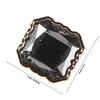 Hoement 6-Piece Glass Buttons with Metal Frame view 2