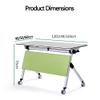 Mobile Training Table with Casters, Folding Seminar Desk for Offices, Conference and Training Rooms view 2