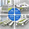 Mobile Training Table with Casters, Folding Seminar Desk for Offices, Conference and Training Rooms view 3
