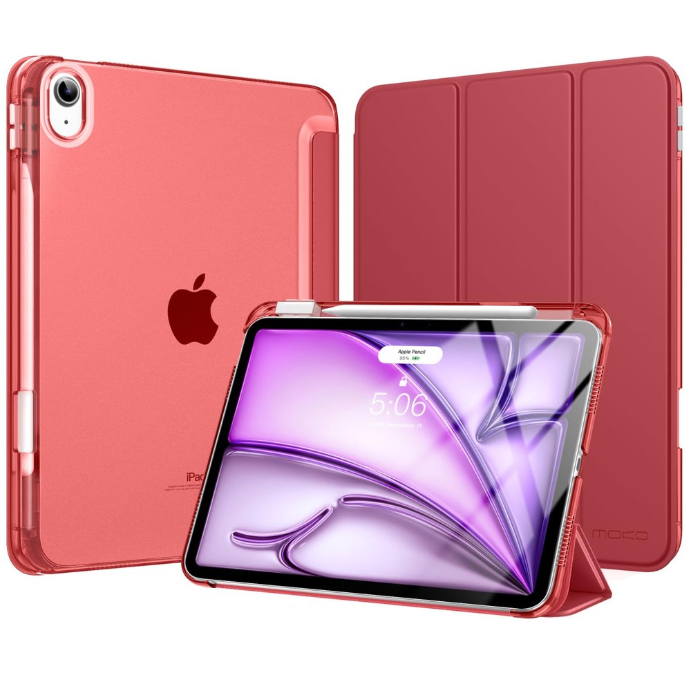 MoKo Case for iPad Air 11-inch (M4/M3/M2), 2026/2025/2024, with Pencil Holder