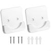 Shower Curtain Rod Wall Bracket for Extra Stability (White) view 1