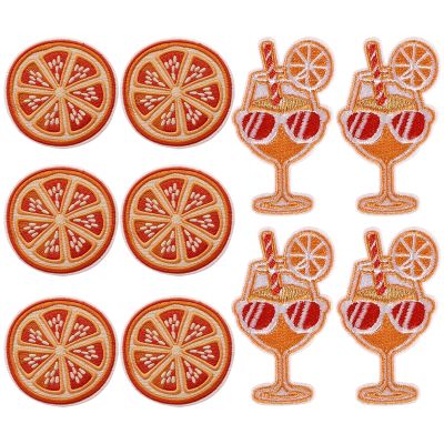 10 Pack Orange Iron-On Costume Accessories