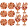 10 Pack Orange Iron-On Costume Accessories view 1