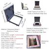 Galvanized Metal Roof Hatch Cover, Waterproof, 90 x 80 cm, Black view 2