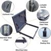 Galvanized Metal Roof Hatch Cover, Waterproof, 90 x 80 cm, Black view 3
