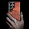 Carveit Wooden Cover for Galaxy S26 Ultra, Plum-Colored Hand-Drawn Design view 2