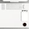 Desk Mat 50 x 120 cm, Non-Slip, Waterproof, White view 1