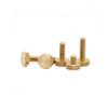 Brass Knurled Flat Round-Head Screws M3/M4/M5/M6 (10 pcs, M4 x 16) view 4