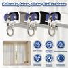 YSZBD Aluminum Curtain Track, Outdoor Wall-Mount System with Silent Rollers, Champagne, 6.9 m view 2