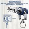 YSZBD Aluminum Curtain Track, Outdoor Wall-Mount System with Silent Rollers, Champagne, 6.9 m view 4