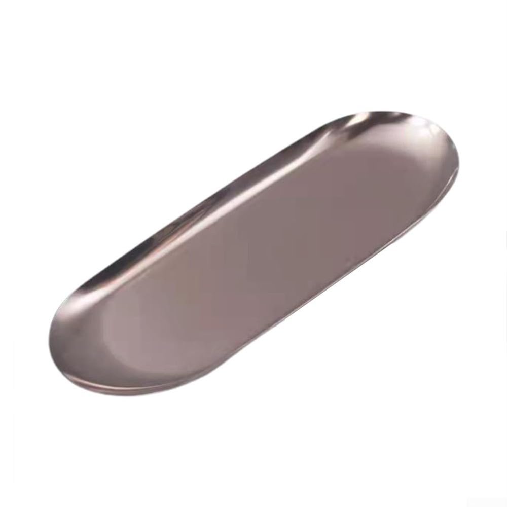 Gdfnmogo Oval Stainless Steel Tray