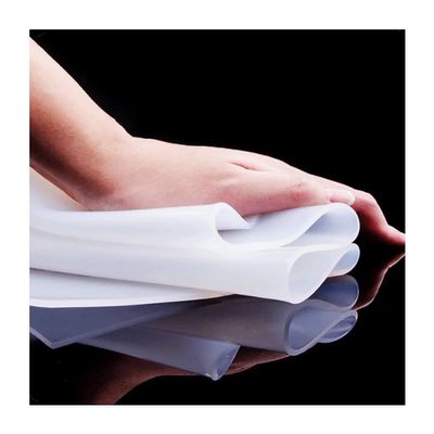 Translucent Silicone Rubber Sheet, 45A–55A, Temperature Range -60 to 200°C, Multiple Sizes (100 × 100 × 0.5 mm)