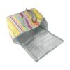 Portable Insulated Picnic Storage Bag with Double Straps and Plaid Oxford Fabric Design view 3