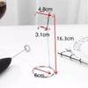 Stainless Steel Egg Whisk Holder and Milk Frother Stand view 2