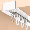 Curved Concealed Aluminum Ceiling Curtain Track, Quiet, Black, 140 cm view 4