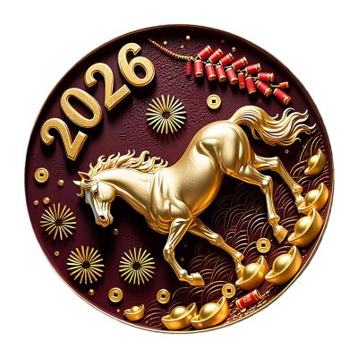 Magnetic Animal Sticker - Chinese Horse Design