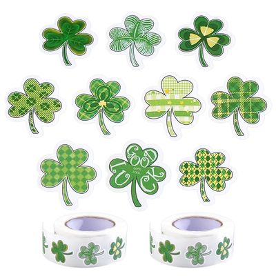 CRAFTYMELODY St. Patrick's Day Clover Stickers - 1000 Pieces