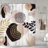 AUWUUA Abstract Boho Shower Curtain, 260 x 182 cm, Retro Aesthetic view 2
