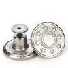 Metal Jeans Buttons, 17 mm, Brass, Replacement Screw Rivets for Pants, Jackets, and Crafts, No Sewing DIY Kit view 2