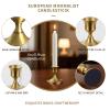 2-Pack Gold Candle Holders view 3