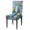 Mexpekil Stretch Chair Covers for Dining Chairs, Easter Egg and Willow Branch Pattern, High Back view 1