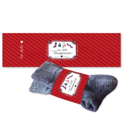 Frida's Wool House Sock Bands - Red Stripes 3-Pack