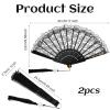 2 Pack Vintage 1920s Lace Hand Fans view 2