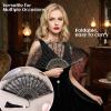 2 Pack Vintage 1920s Lace Hand Fans view 3