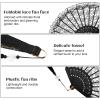 2 Pack Vintage 1920s Lace Hand Fans view 4
