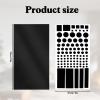 6 Black LED Light Blocking Stickers view 2