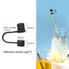 304 Stainless Steel Flexible Straws - Reusable Set view 4
