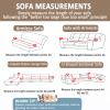 Leopard Sofa Cover for Sectional Sofas, Plush Fleece, Brown, 180 x 340 cm view 3