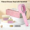 Filtersonic Doodle 3-in-1 Shower Head Set with Limescale Filter, Pink view 2