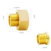 1 Pc Brass Connecting Pipe Fitting for Water Meter (3/4" F–1/2" M, Short) view 2