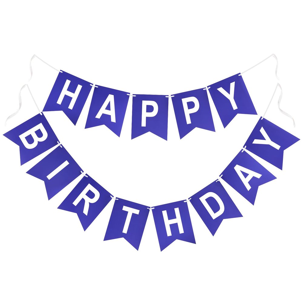 G2PLUS Pre-Strung Happy Birthday Banner