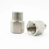 304 Stainless Steel Pipe Fitting with External and Internal Threads (F M14x1.5 x M 1/4 in) view 2