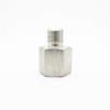 304 Stainless Steel Pipe Fitting with External and Internal Threads (F M14x1.5 x M 1/4 in) view 3